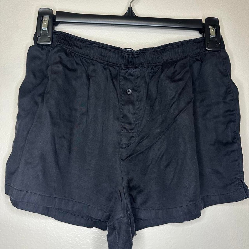 Victorias Secret PINK Black Rhinestone Skeleton Hand Pajama Shorts Womens XS
